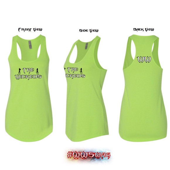 Tank Top Racerback Style - Neon Green - Picture 2 of 5
